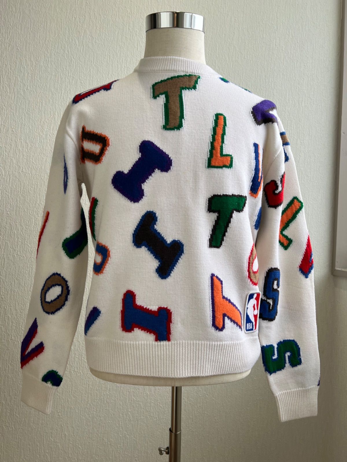 Luis Vuitton×NBAコラボ マルチロゴクルーネックセーター S