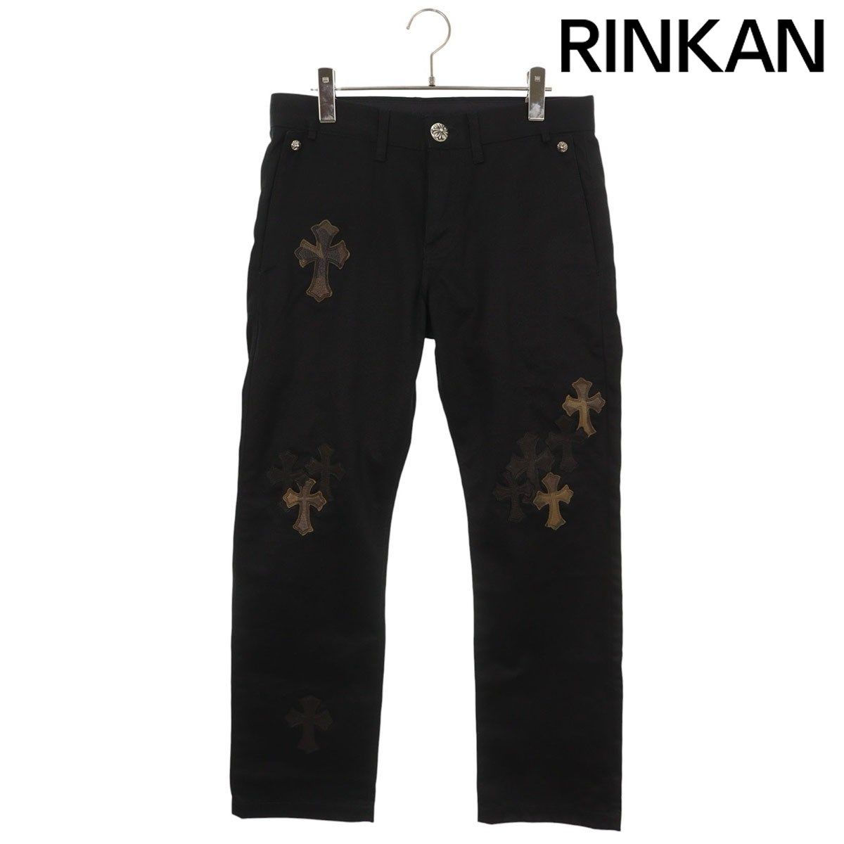 クロムハーツ CHINOS CEM CRS PTCH クロスパッチ付きレザー切替