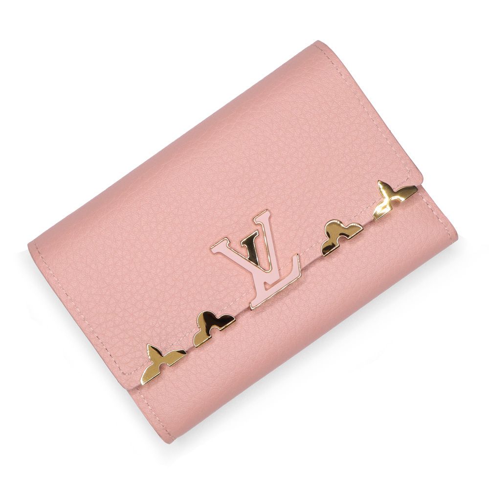 極上品 ルイヴィトン トリヨン ポルトフォイユカプシーヌコンパクト 折り財布 LOUIS VUITTON ルイヴィトン 三つ折り財布 M81674 ポルトフォイユ