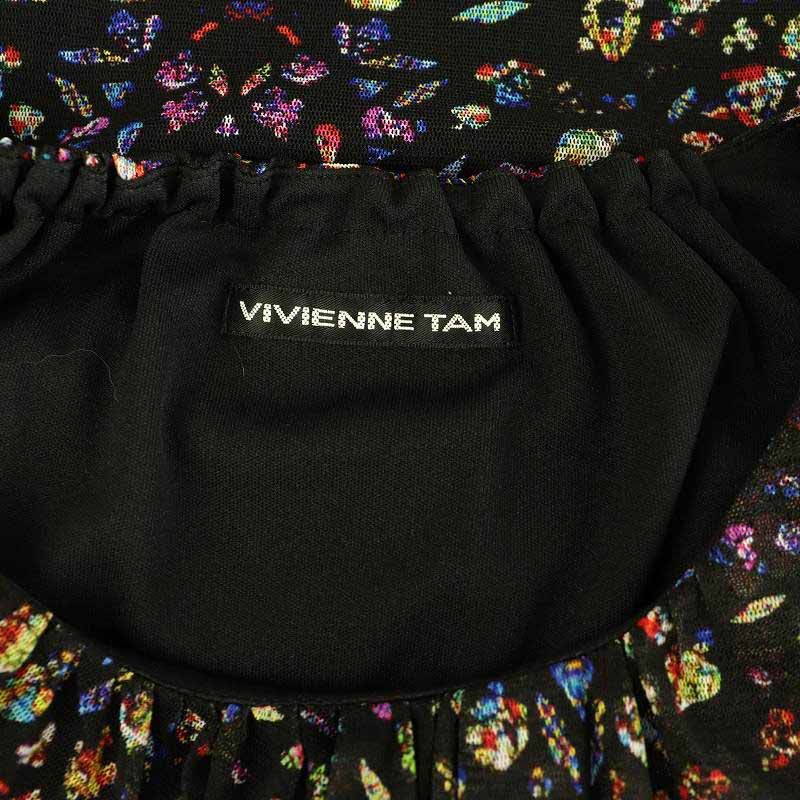 ヴィヴィアンタム VIVIENNE TAM パワーネット 総柄 ワンピース