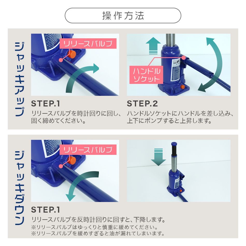 定番人気安い油圧ジャッキ 6t ジャッキ 油圧 安全弁付き ボトルジャッキ ダルマジャッキ 油圧式ジャッキ 油圧 ジャッキ だるまジャッキ 4基セット フロアジャッキ