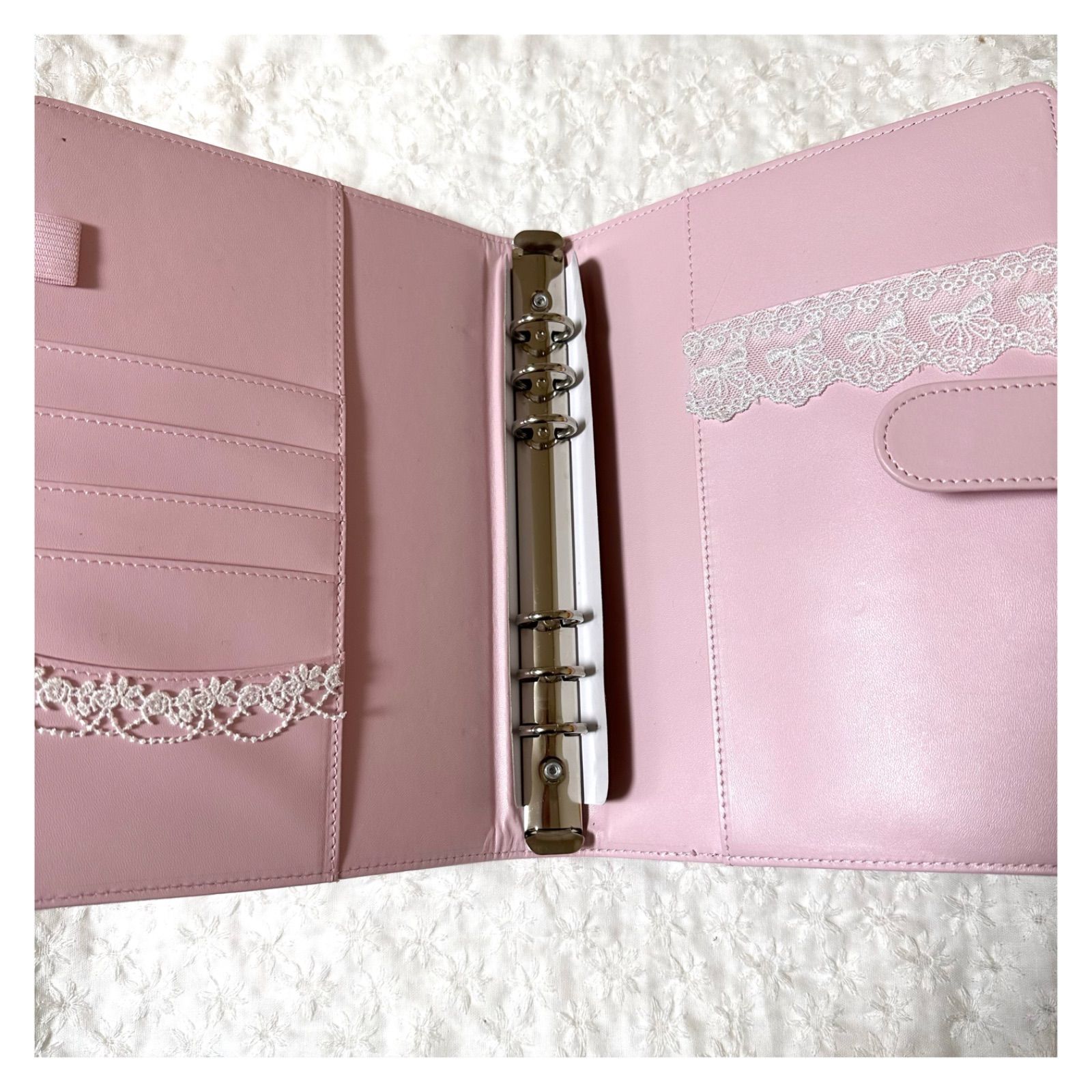 A5 マカロン バインダー コレクトブック デコ 6リング トレカケース