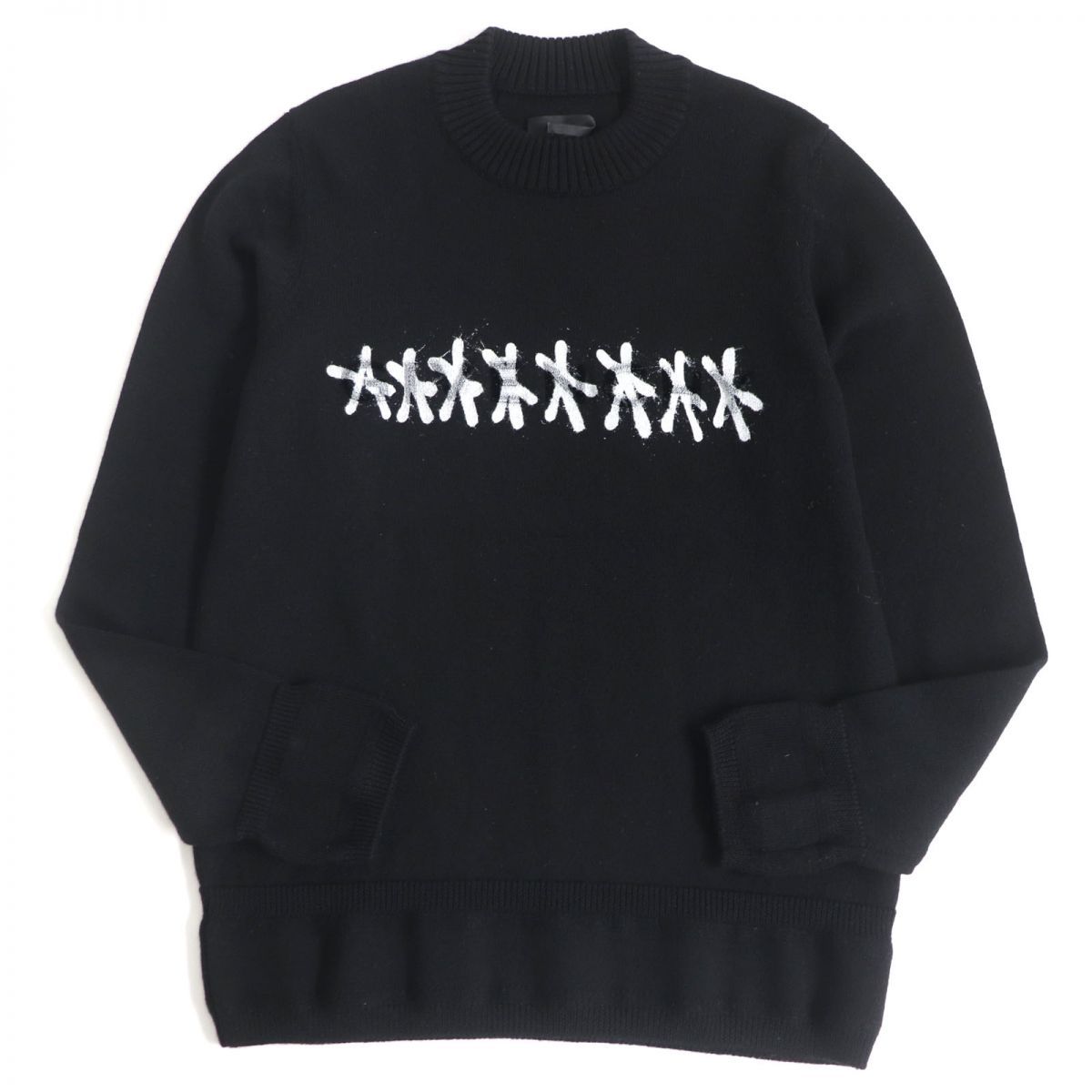 美品□GIVENCHY/ジバンシィ BM90HC4Y5D Tufting Logo Crew Knit モックネック 長袖 ウールニット/セーター  ブラック M イタリア製 正規品 - メルカリ