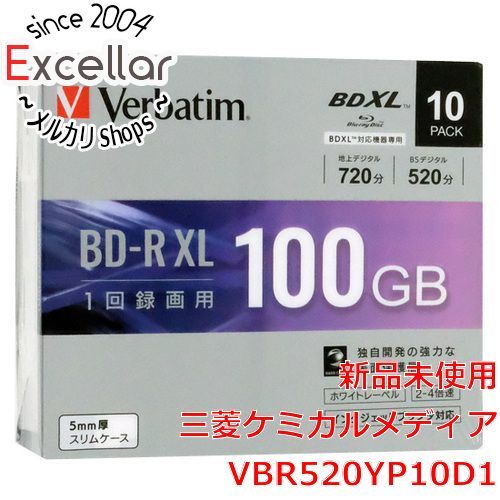 [bn:6] Verbatim　4倍速対応BD-R XL 100GB 10枚組　VBR520YP10D1