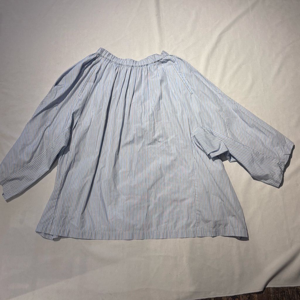 COMME des GARCONS COMME des GARCONS コムデギャルソンコムデギャルソン 19SS 変形 STRIPE SKIRT ストライプスカート RC-S023 ブルー系 size:S 【代官山A09】
