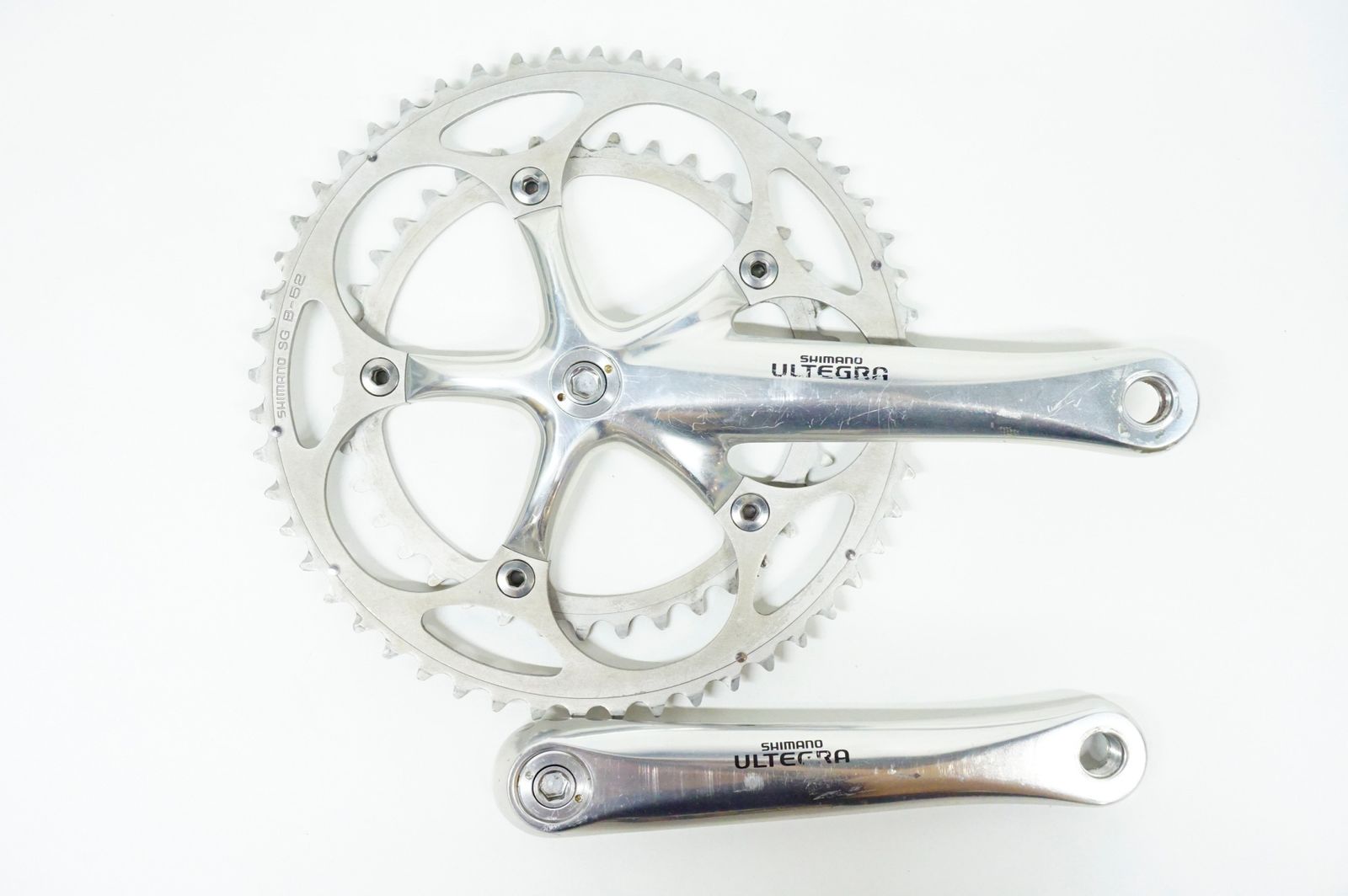SHIMANO ULTEGRA FC-6500 52-39Tクランクセット Shimano Ultegra FC-6500 175mm 52/39t 9-Speed 130 BCD 5-Bolt