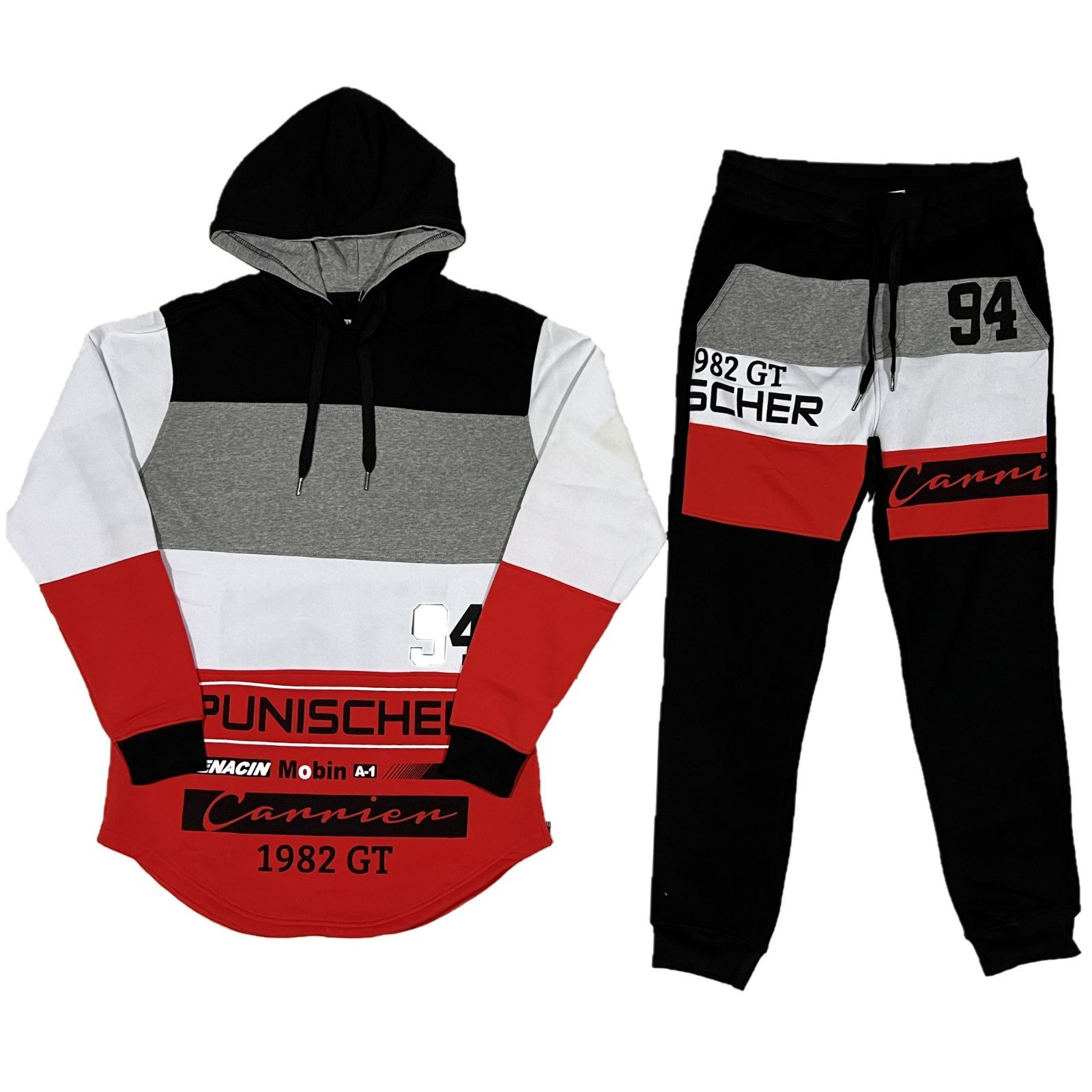 ブレイカー＆マーチャー ロング丈 パーカー ジョガーパンツ 上下  