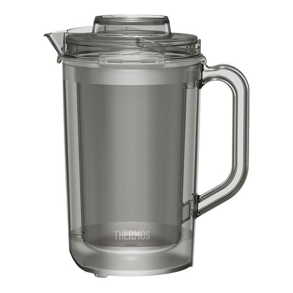 3営業日で発送 THERMOS サーモス サーモス 透明２重ドリンクピッチャーＴＰＪ－１６０１ ブラック PPTK602