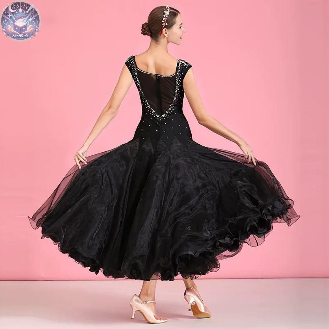 ♥ 練習着に最適 華やかストーン付きスタンダードドレス ファスナーで着脱ラクラク WHITEMONARCHHOTEL_COM