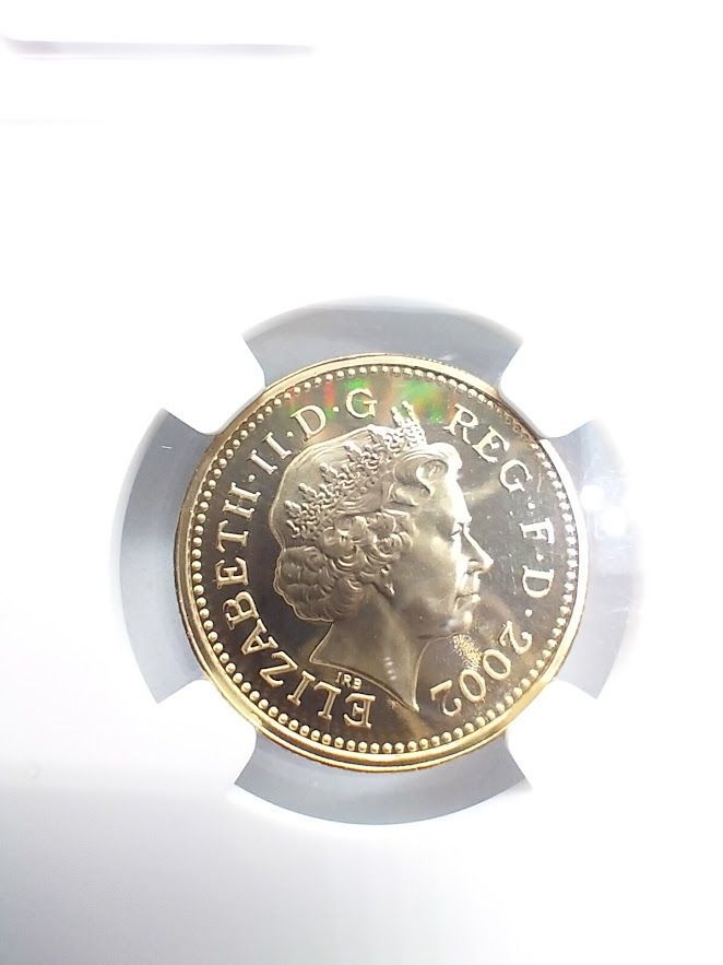 NGC PF69 ULTRA CAMEO 2002年 イギリス 1ポンド硬貨 3 NGC PF69 ULTRA CAMEO 2002年 イギリス 1ポンド硬貨 3匹の