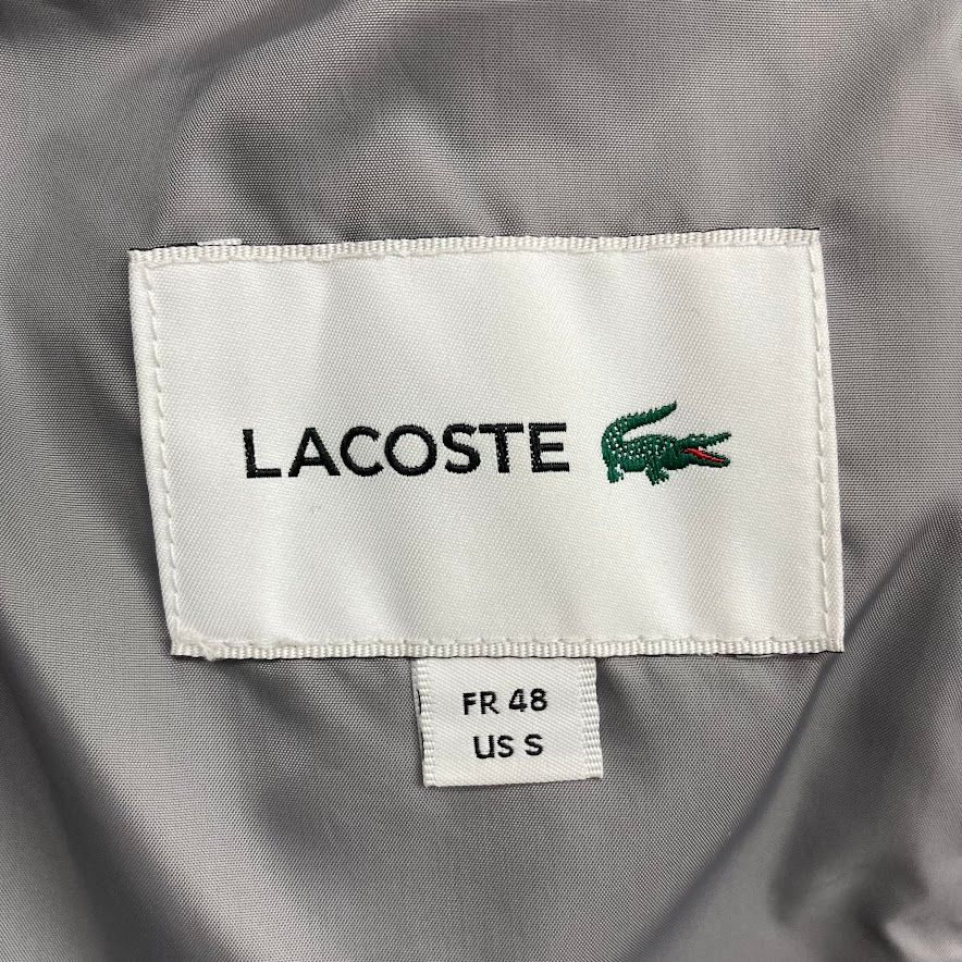 LACOSTE ラコステ ダウンベスト ピケ グレー サイズL - メルカリ