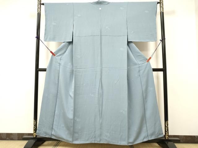 平和屋着物□上質な色無地 青藤色 正絹 逸品 AAAY3772mf 平和屋着物