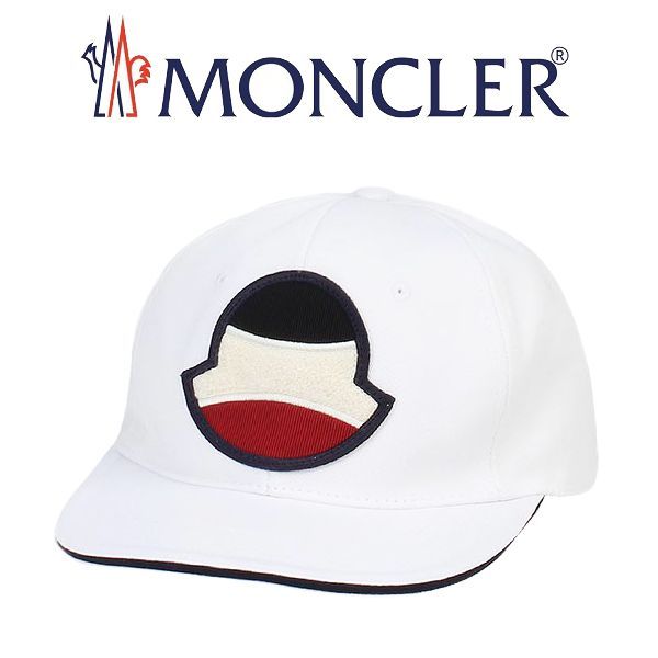 ルキャップ MONCLER - 19 MONCLER ロゴワッペン ベースボールキャップ