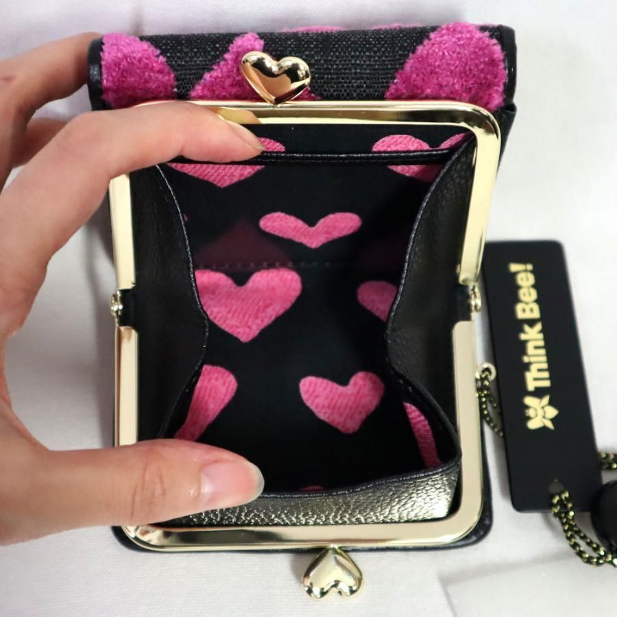新品 正規品□シンクビー/Think Bee!□ハーティハート ラウンド財布 