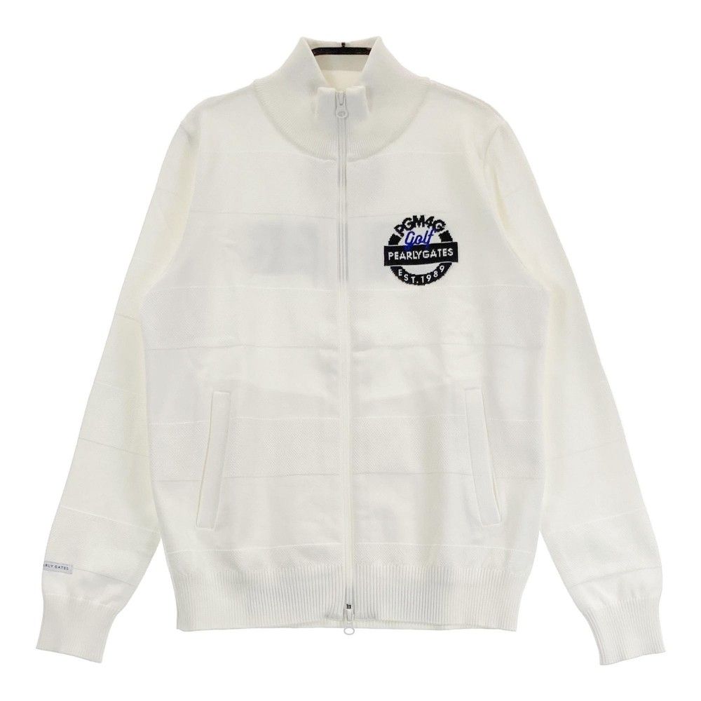 サイズ 0 PEARLY GATES パーリーゲイツ ニット 長袖 ジップジャケット ホワイト系 240101452830 ゴルフウェア レディース ストスト