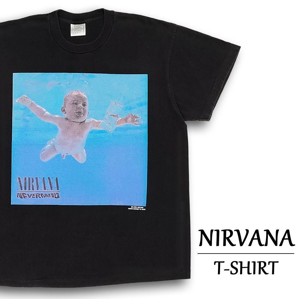 ニルヴァーナ Tシャツ 半袖 ネバーマインド フェード ブラック サイズ：メンズ XL NIRVANA 