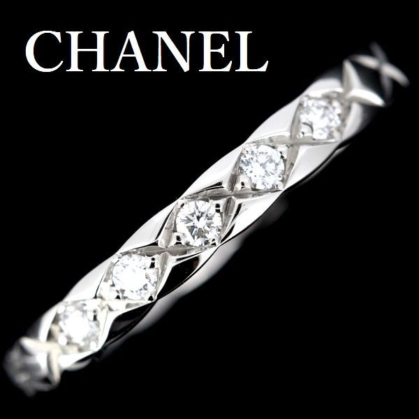 シャネル ココクラッシュ ダイヤモンド 5P リング Pt950 ♯51 証明書