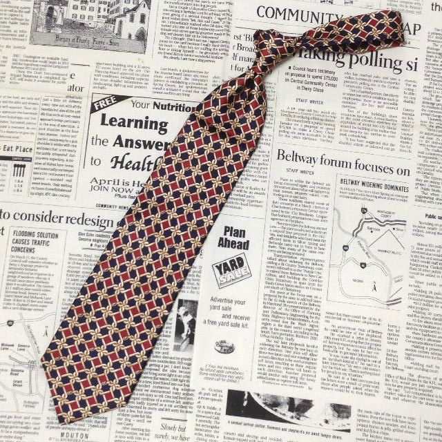 フェンディ FENDI 微光沢 ネクタイ イタリア製 シルク パターン柄 ミックス H-006793 ゆうパケット