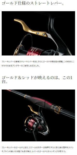 レバーブレーキ付きスピニングスピニングリール