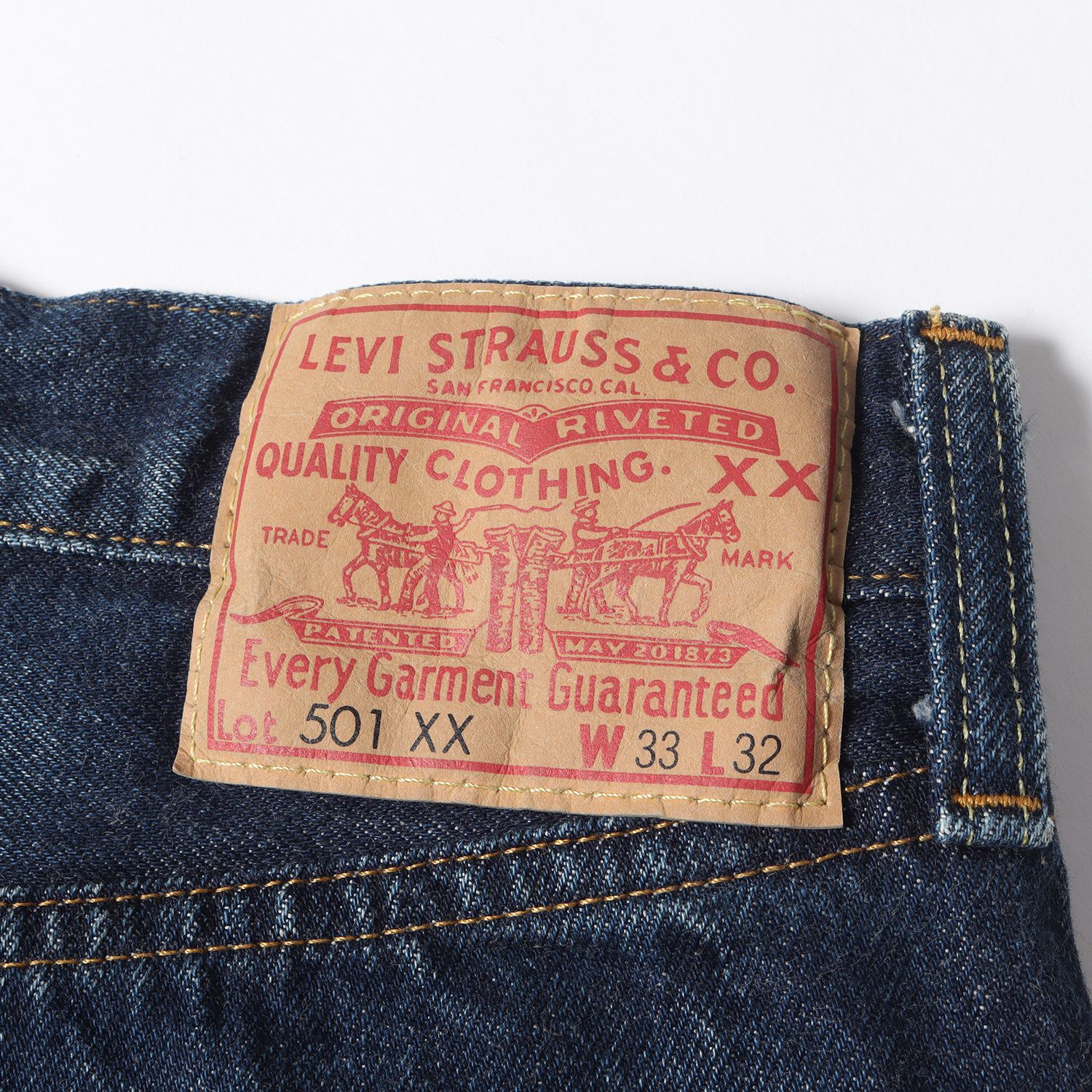 Levis LVC リーバイス デニムパンツ サイズ:W33×L32 1955 モデル 501XX 