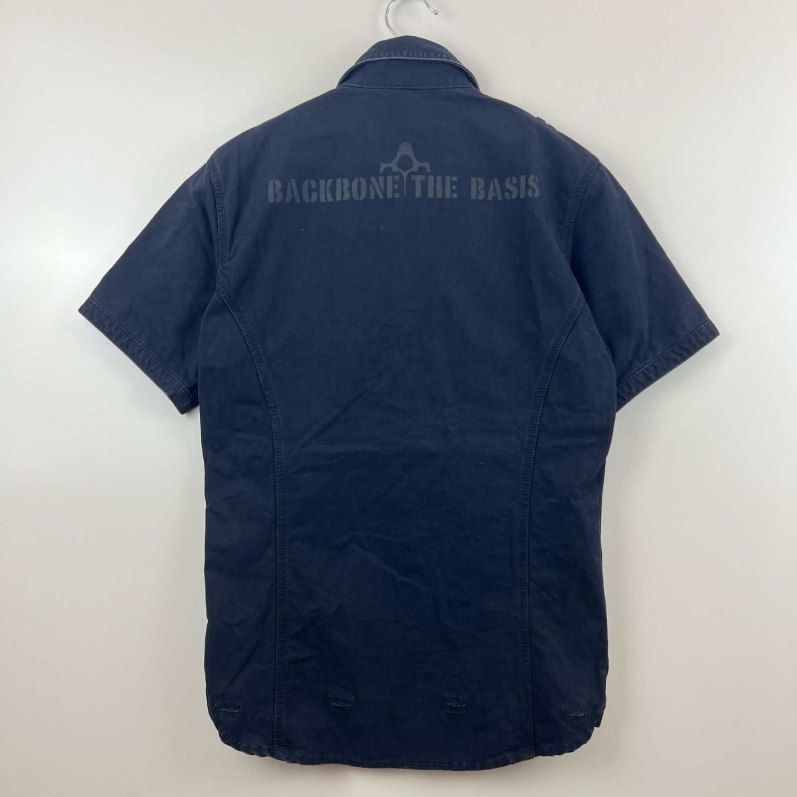 BACK BONE 09ss Type A-1 military work S/S shirts S grunge