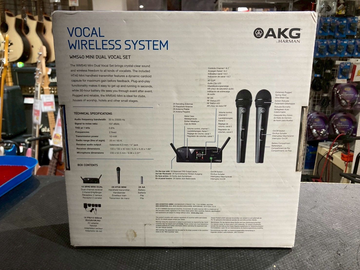 AKG WMS40 ワイヤレスマイク 2本セット