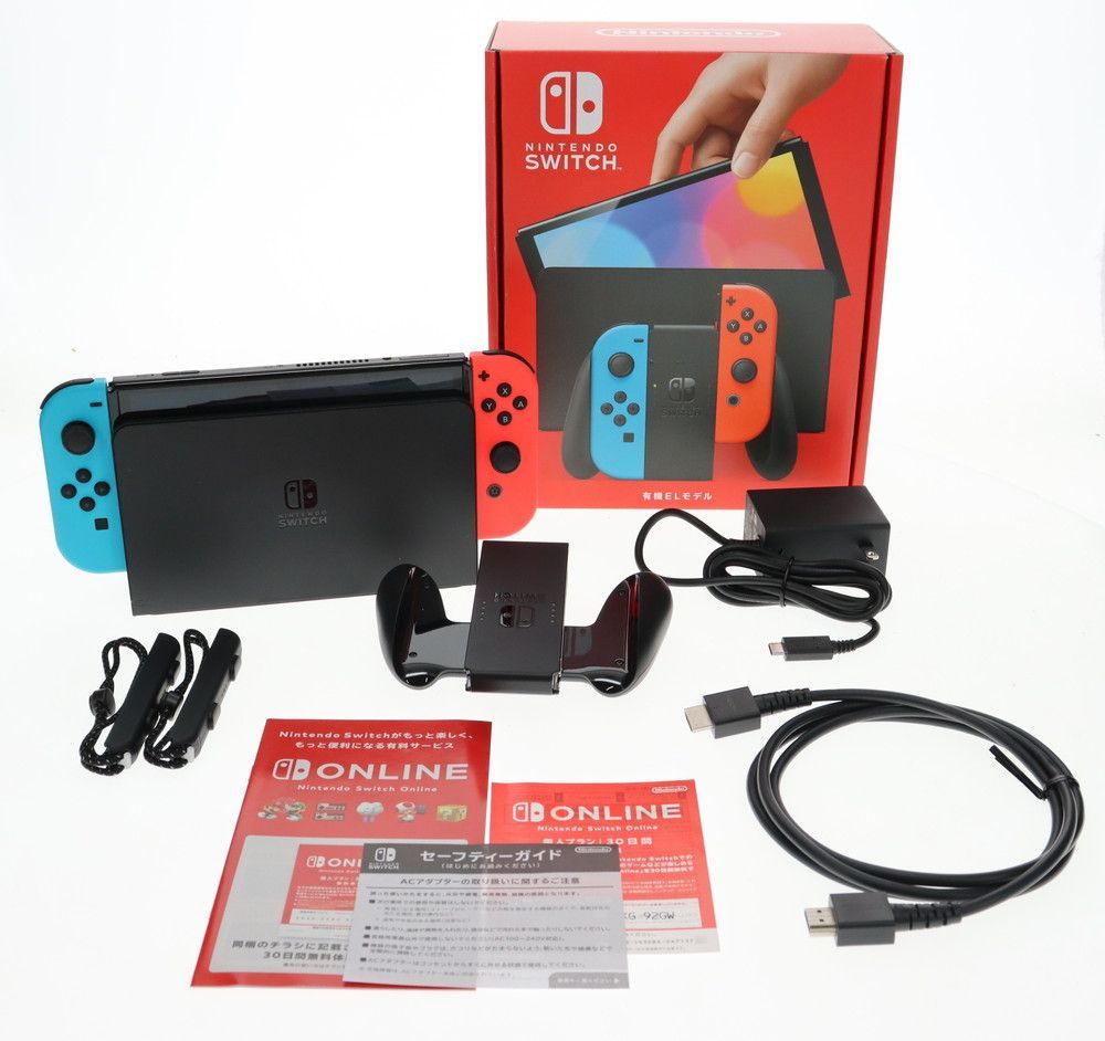 新品　Nintendo Switch 有機ELモデル 青/赤 Amazon.co.jp: Nintendo Switch(有機ELモデル) Joy-Con(L