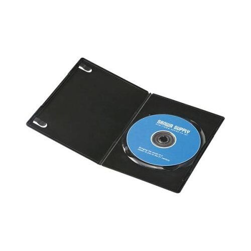 【新品・2営業日で発送】SANWASUPPLY サンワサプライ スリムDVDトールケース(1枚収納・30枚セット・ブラック)(DVD-TU1-30BKN)