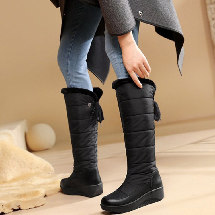 ブーツ レディース スノーブーツ スキーブーツ ロングブーツ 冬 雪靴 長靴 防寒防滑 スポーツブーツ スノーシューズ おしゃれ 超軽量 通勤 通学用 無地 冬 イグル] ブーツ レディース スノーブーツ ロングブーツ 防水 冬 裹起毛