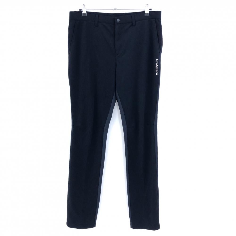 新品】オロビアンコ パンツ 黒 前後切替 ストレッチ メンズ 50 ゴルフ 