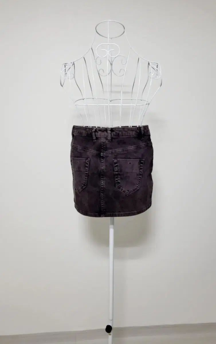 DIESEL(ディーゼル) diesel 茶色 デニム スカート 24 丈 32cm