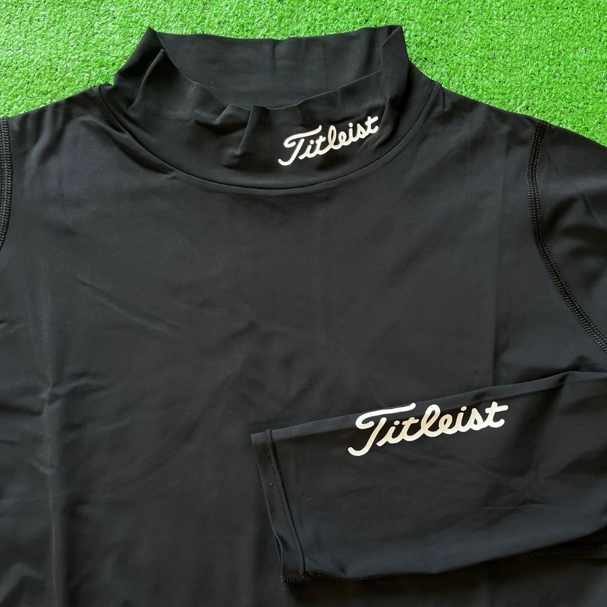Titleist タイトリスト 長袖 ロゴプリント モックネック ゴルフ