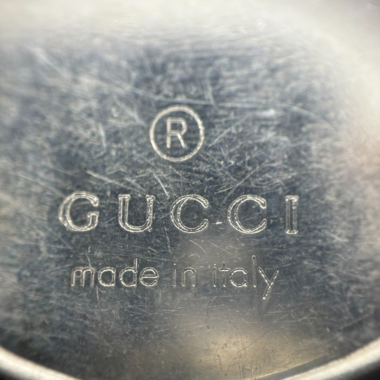 GUCCI グッチ ドッグタグ プレート ネックレス シルバー SILVER