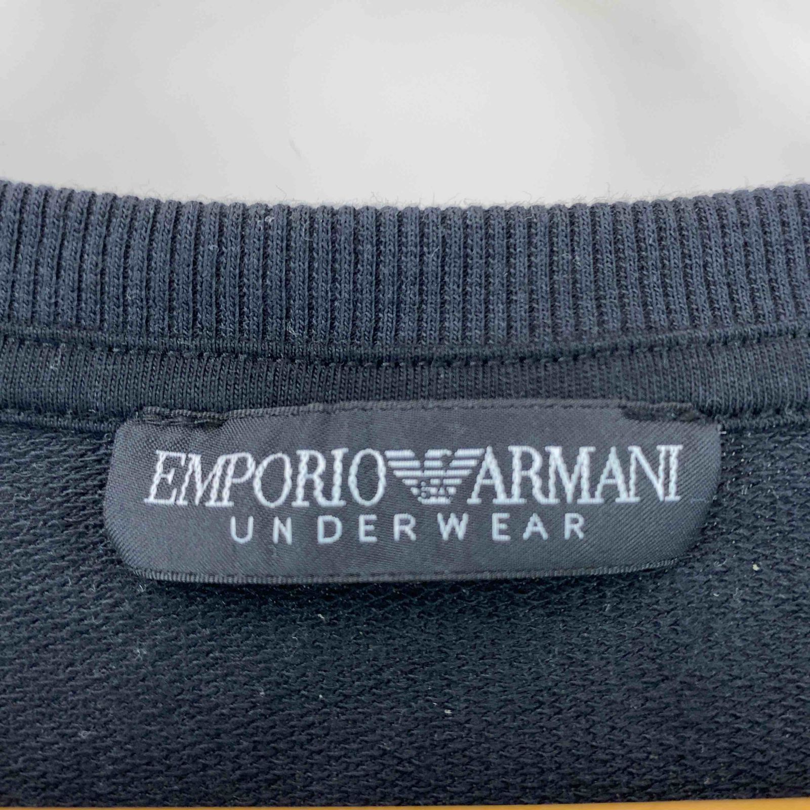 EMPORIO ARMANI エンポリオアルマーニ メンズ カットソー 半袖 ブラック ロゴプリント