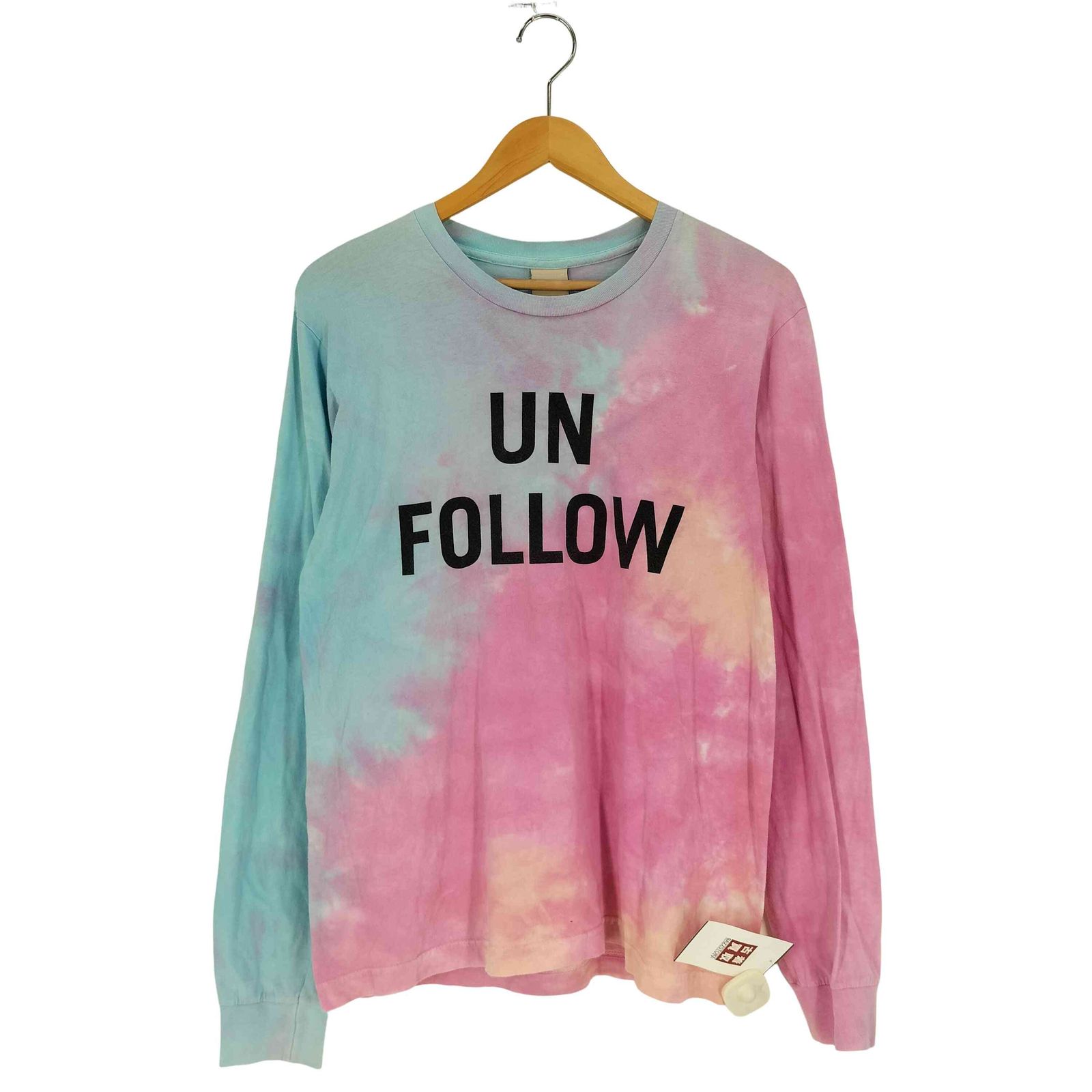 ユーズドフルギ USED古着 {{HERMAN HOMME}} USA製 タイダイ UN FOLLOW プリント ロングスリーブTシャツ メンズ import：M 