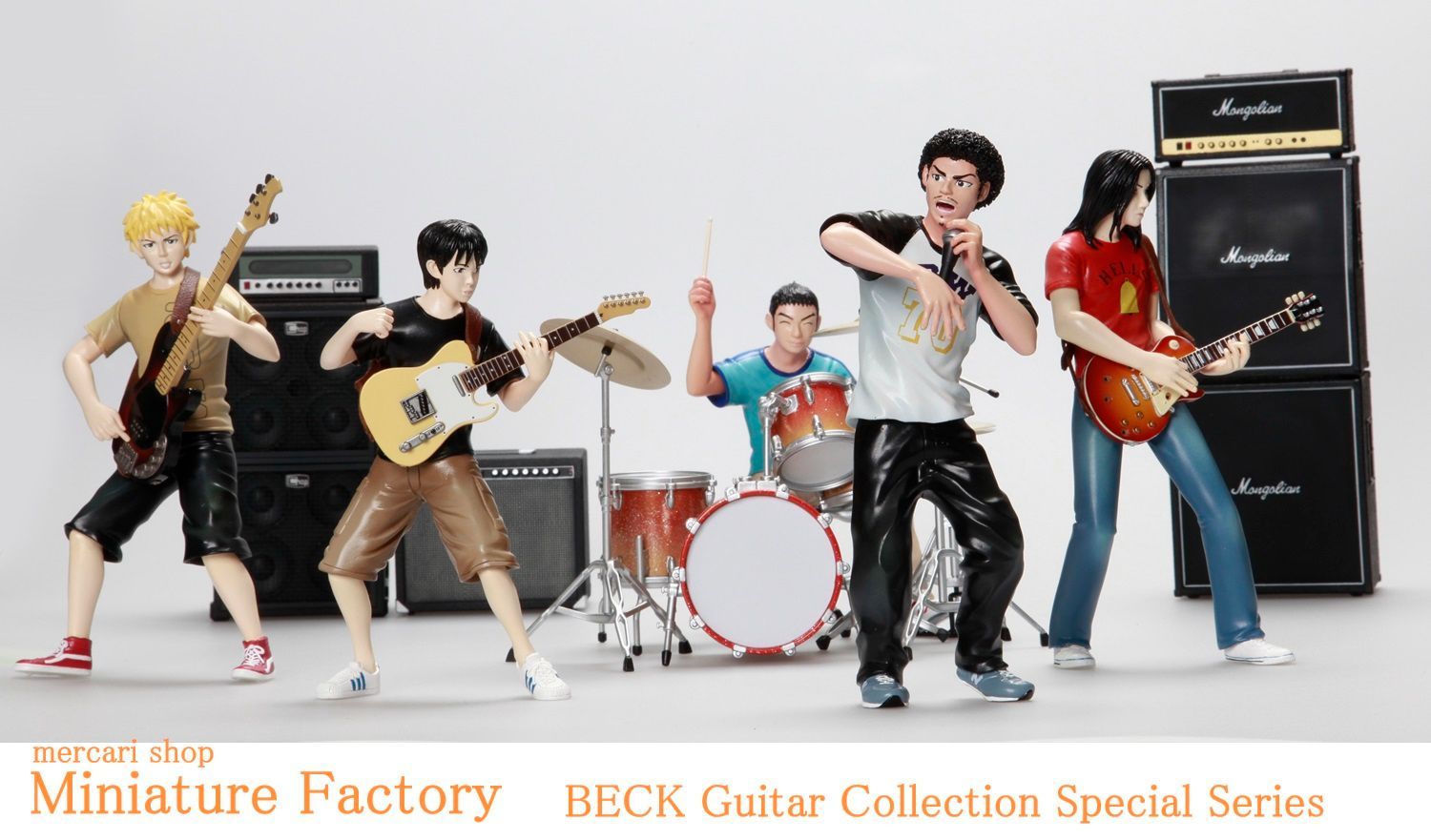 BECK Guitar Collection 平&ベースアンプSpecial ☆1/12スケール ☆BECKギターコレクション ☆ギターフィギュア ☆ ギターミニチュア - メルカリ