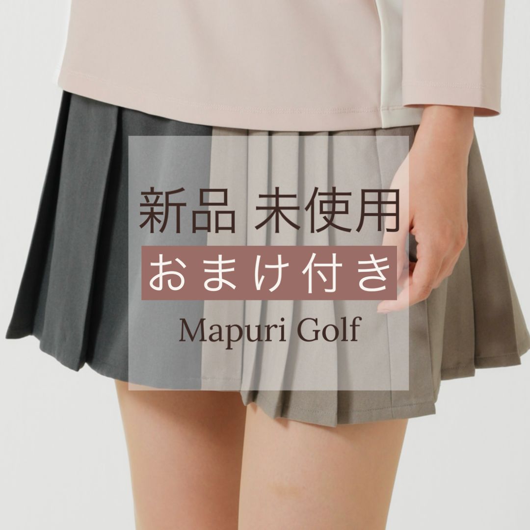 新品未使用韓国ゴルフウェアプリーツスカート