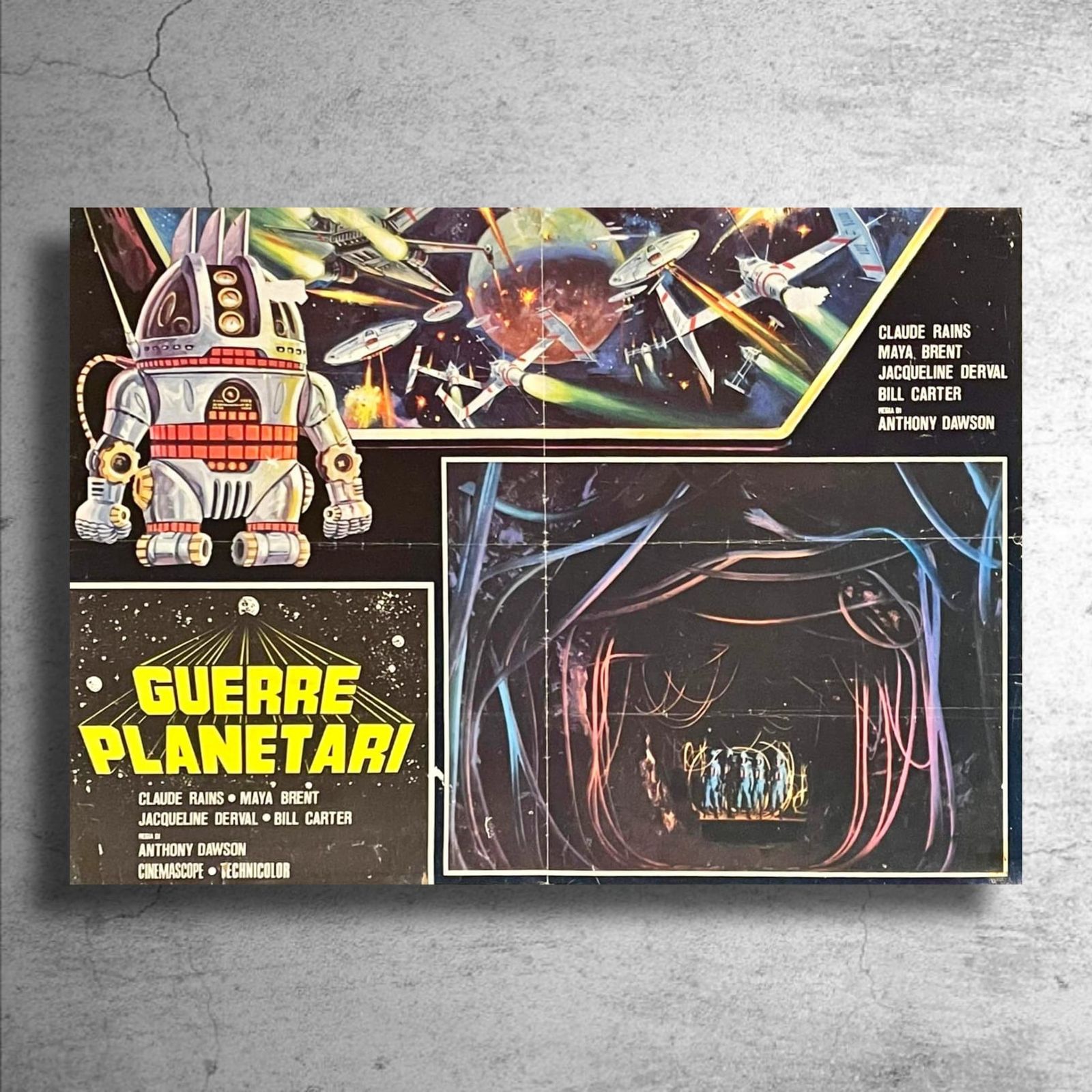 SF映画『惑星大戦争』イタリア版ポスター/邦画海外版宇宙 【公式通販】