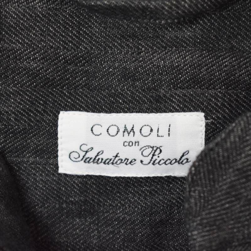コモリ 21ss リネンヘリンボーンスタンドカラー(COMOLI コモリ 21ss リネンヘリンボーンスタンドカラー(COMOLI