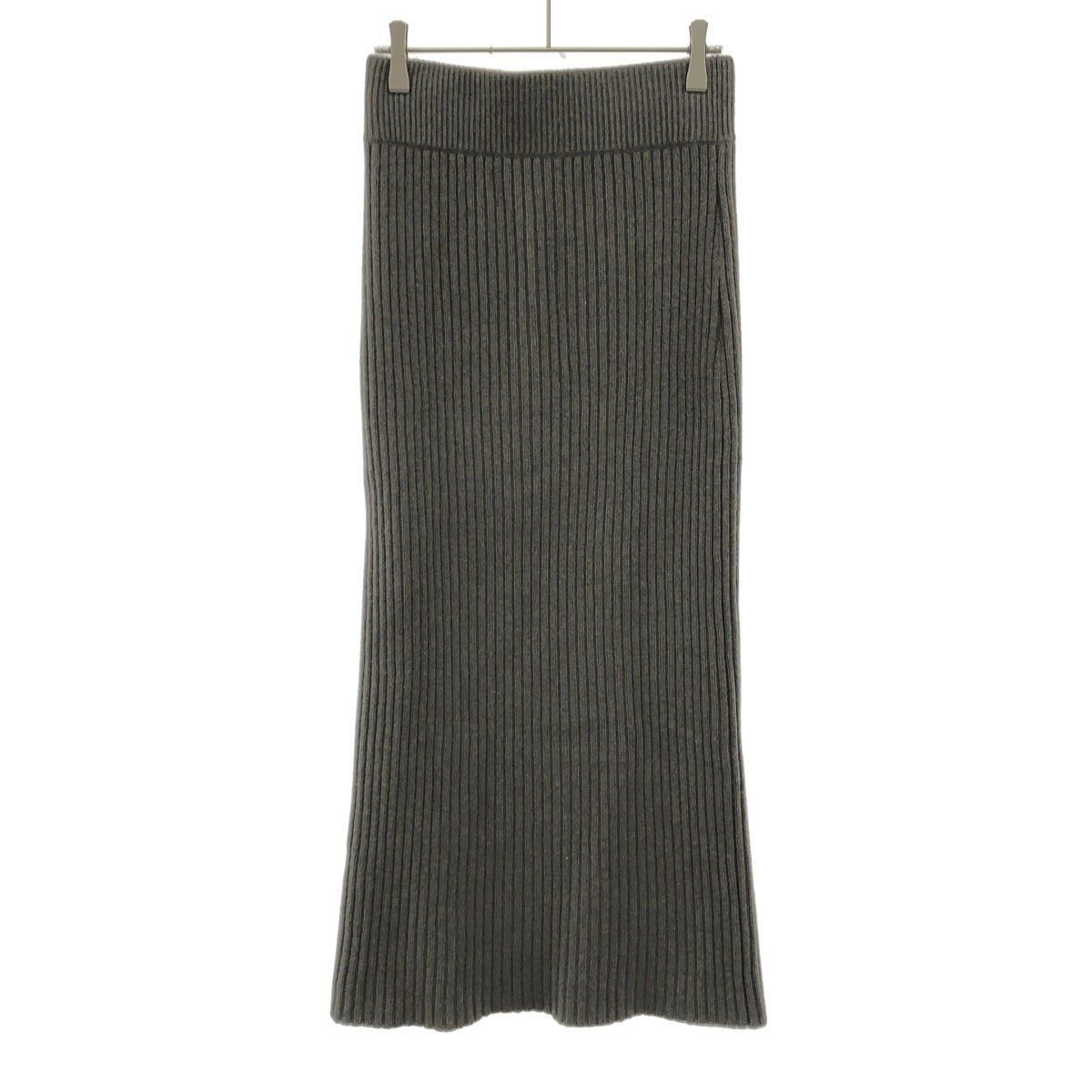 Deuxieme Classe ドゥーズィエム クラス 18AW カシミヤニットスカート 18-080-500-7110 カーキ系 F