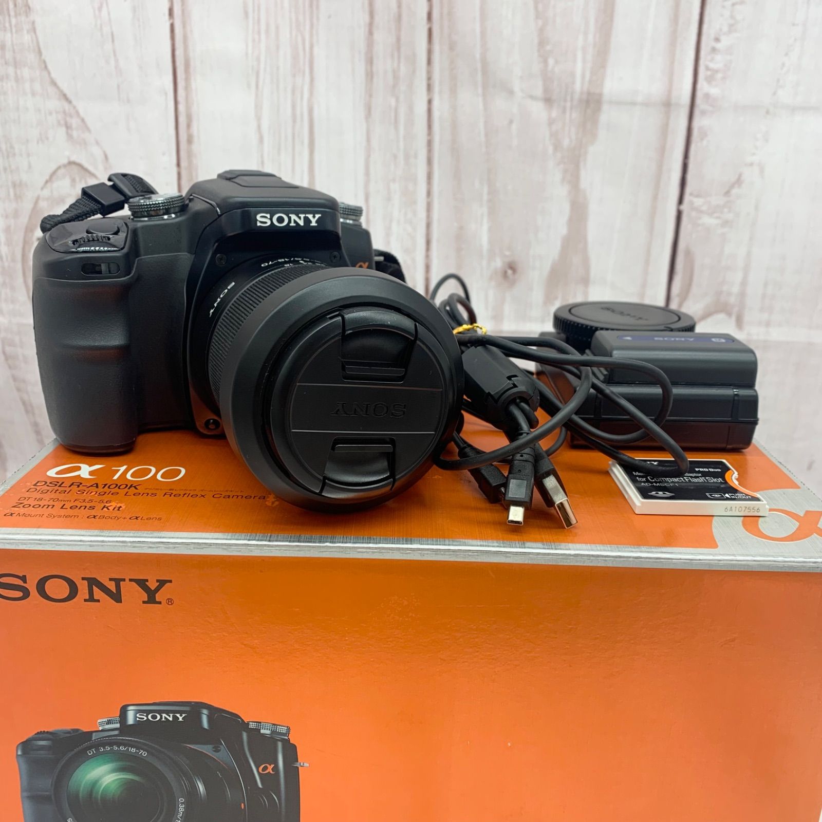 SONY α100 ダブルズームセット 一眼レフカメラ【すぐ使えるセット