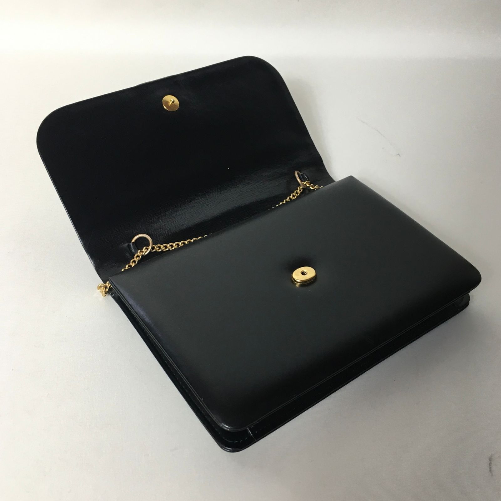2506-127｜美品｜ディオール ショルダーバッグ レザー ブラック ロゴ金具 2506-127｜美品｜ディオール ショルダーバッグ レザー ブラック