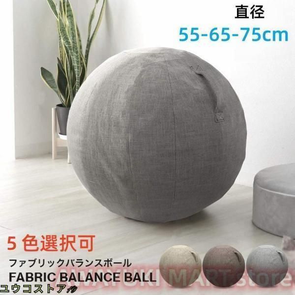 バランスボール 55cm 65cm 75cm 洗えるカバー付 体幹トレーニング フィットネス エクササイズ 筋トレ ダイエット デスクチェア 椅子