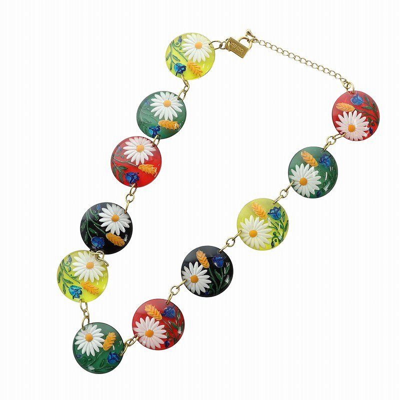ケンゾー KENZO ヴィンテージ ネックレス アクセサリー フラワー 花 総