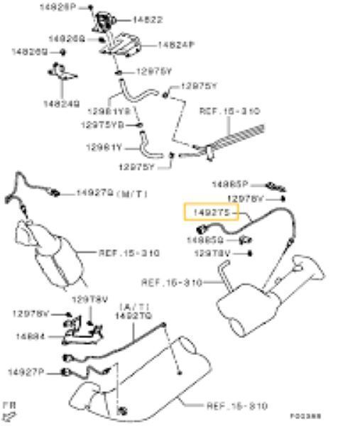 ミツビシ 純正 パジェロ V88W エキゾースト ハイ テンプレチャ