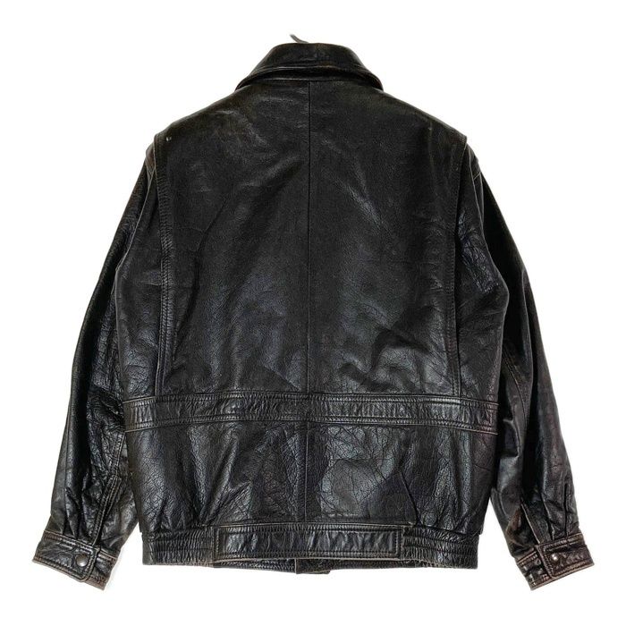FRONTIER レザー フライトジャケット ブラック ボアライナー付きサイズS FRONTIER レザー フライトジャケット ブラック ボアライナー付きサイズS