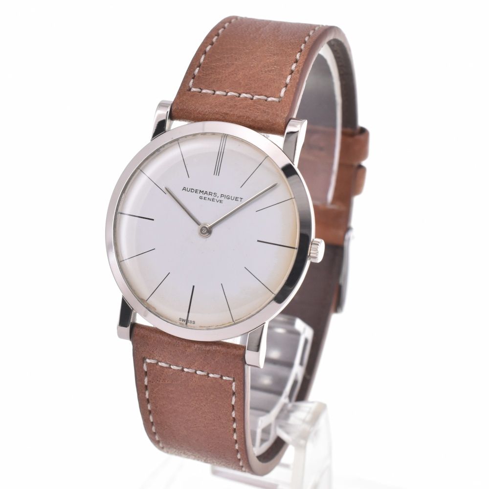 オーデマ ピゲ AUDEMARS PIGUET ヴィンテージ K18WG レザー Cal.2003 手巻き メンズ K 141657