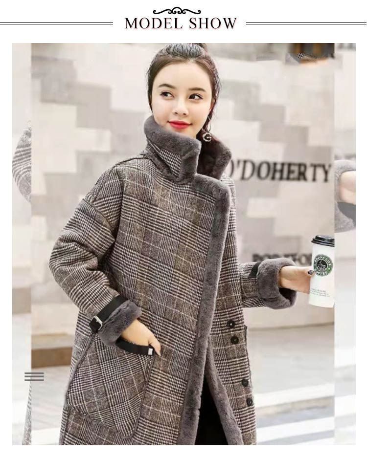 ムートンコート レディース ロングパーカー もこもこ アウター