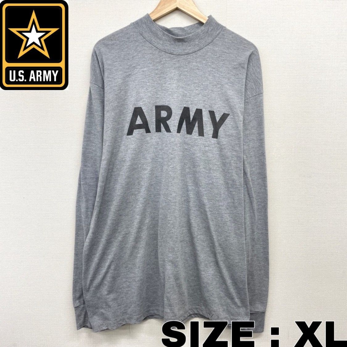 AKWATEK USA製 ARMY 両面プリント長袖Tシャツ ビッグサイズ 古着 - Tシャツ