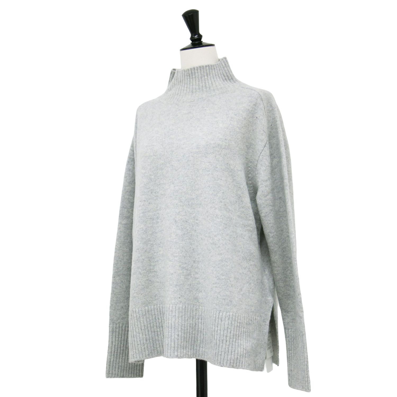 UNTITLED ウール混紡 グレー 42 新品 デッドストック反】 ウール混やからか二重織り 杢グレー